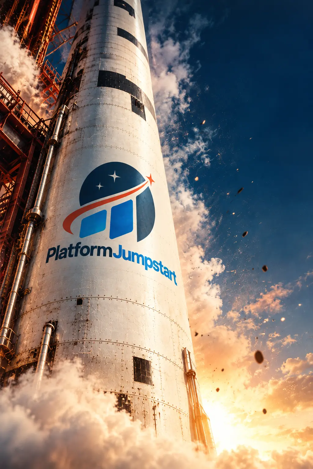 PlatformJumpstart launch vehicle at liftoff
